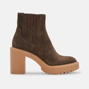 Dolce vita, Caster H20 Booties Suede, Olive, Size‎ 7